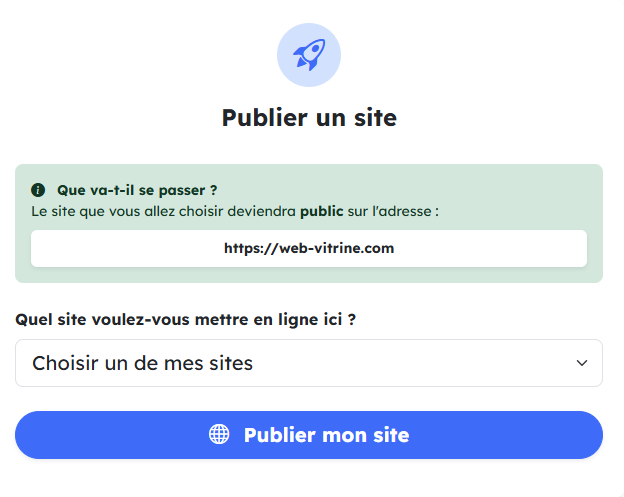 Mise en ligne